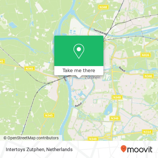 Intertoys Zutphen, Turfstraat 32 kaart