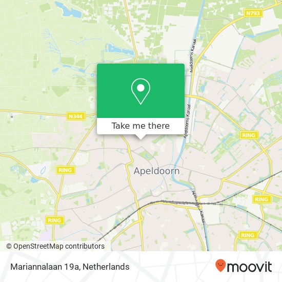 Mariannalaan 19a, Mariannalaan 19a, 7316 DS Apeldoorn, Nederland kaart