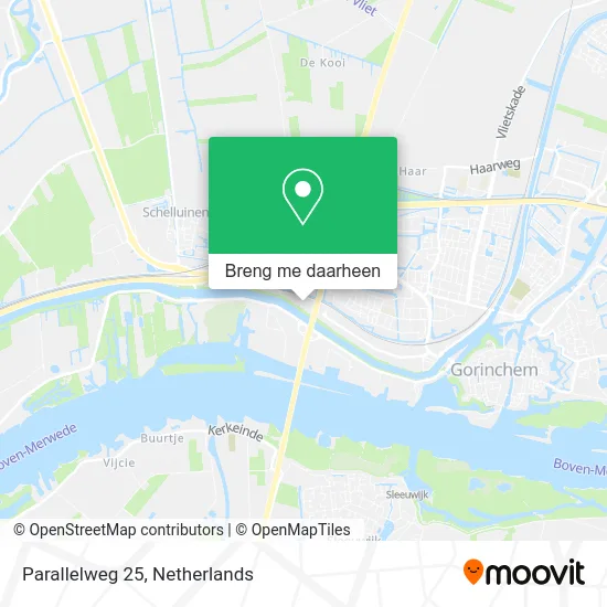 Parallelweg 25 kaart