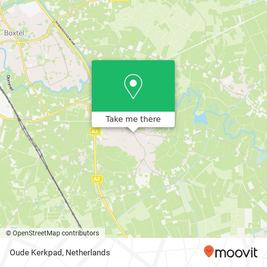 Oude Kerkpad, 5298 CK Liempde kaart