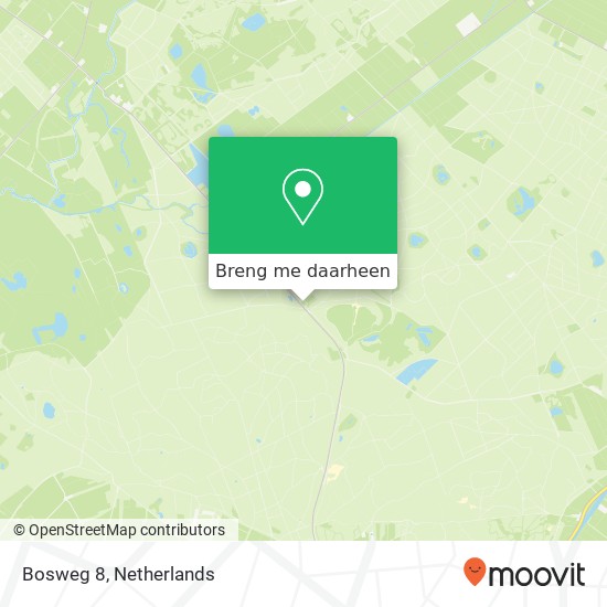Bosweg 8, 8439 SN Oude Willem kaart