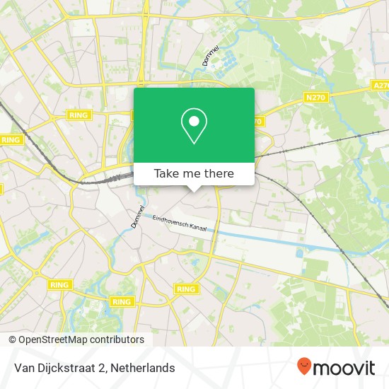 Van Dijckstraat 2, 5613 KX Eindhoven kaart