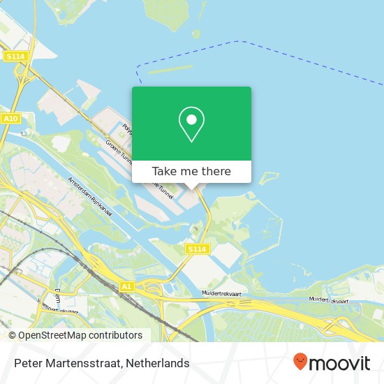 Peter Martensstraat, 1087 LN Amsterdam kaart