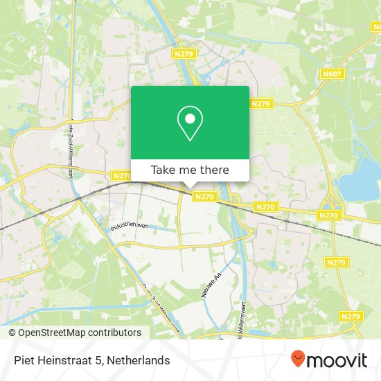 Piet Heinstraat 5, 5703 AJ Helmond kaart