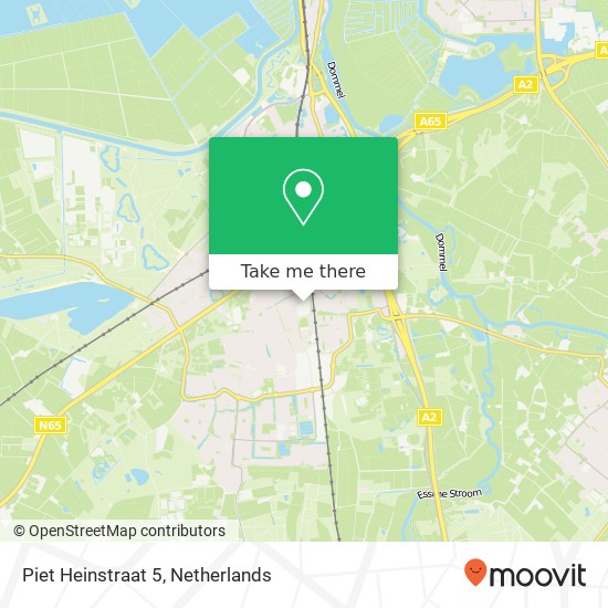 Piet Heinstraat 5, 5262 CG Vught kaart