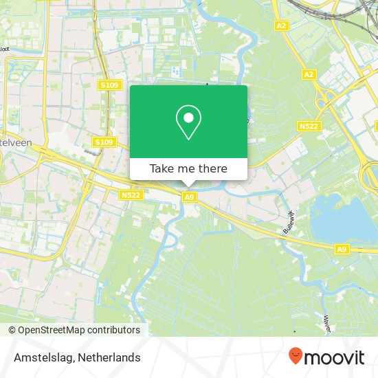 Amstelslag, 1184 Amstelveen kaart