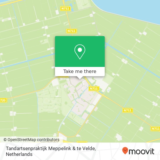 Tandartsenpraktijk Meppelink & te Velde, Noordsingel 45 kaart