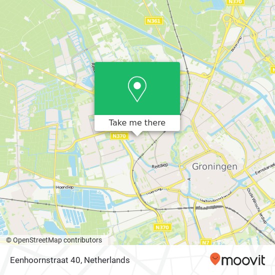 Eenhoornstraat 40, 9742 TR Groningen kaart
