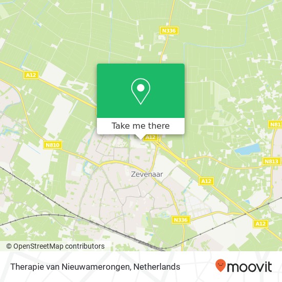 Therapie van Nieuwamerongen, Hunneveldweg 6B kaart