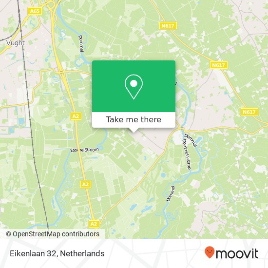Eikenlaan 32, 5271 RS Sint-Michielsgestel kaart