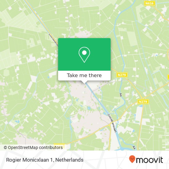 Rogier Monicxlaan 1, 5741 ES Beek en Donk kaart