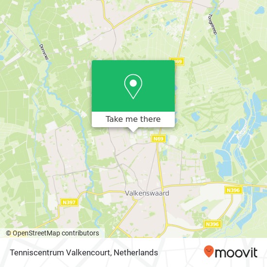 Tenniscentrum Valkencourt, Pastoor Heerkensdreef 15 kaart