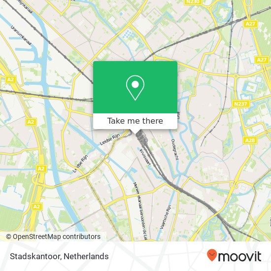 Stadskantoor, Stadskantoor, Stadsplatea 1, 3521 AZ Utrecht, Nederland kaart