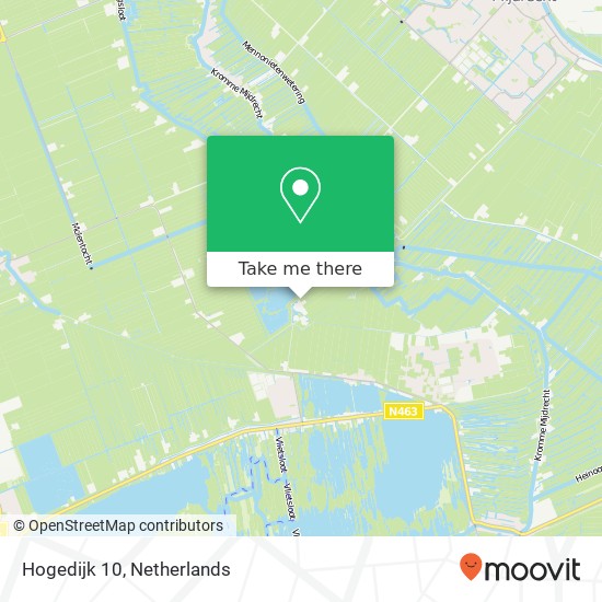 Hogedijk 10, 2435 NC Zevenhoven kaart