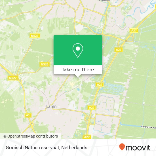 Gooisch Natuurreservaat, Pastoor de Saeyerweg kaart