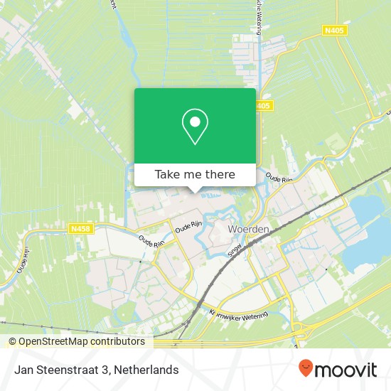 Jan Steenstraat 3, 3443 GP Woerden kaart