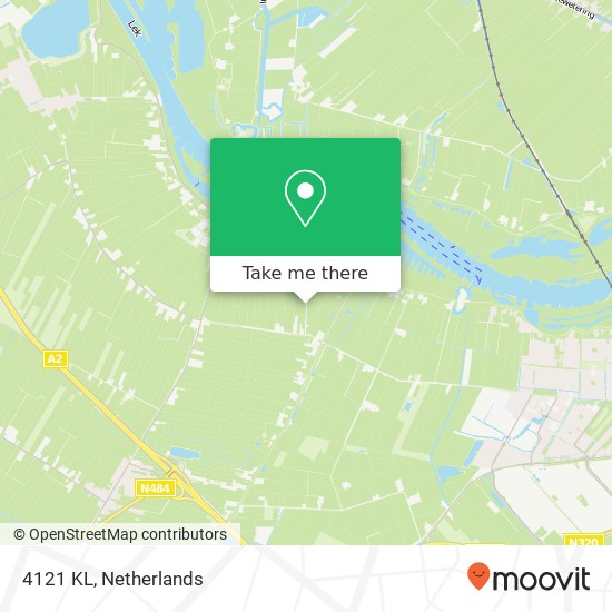 4121 KL, 4121 KL Everdingen, Nederland kaart