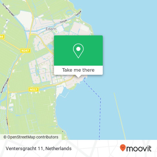 Ventersgracht 11, Noord, Ventersgracht 11, Volendam, Nederland kaart