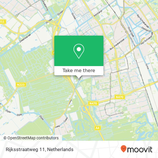 Rijksstraatweg 11, 2635 AC Den Hoorn kaart