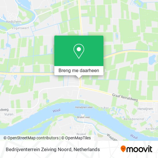 Bedrijventerrein Zeiving Noord kaart