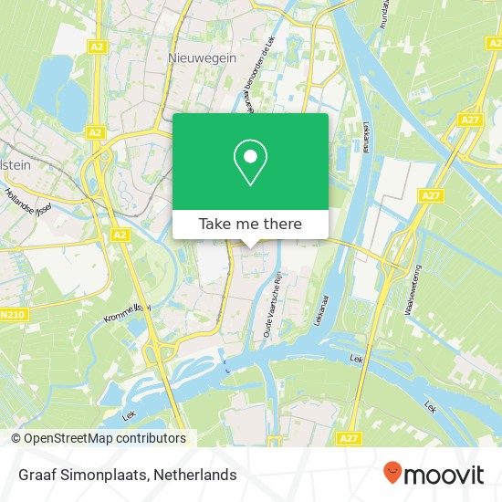 Graaf Simonplaats, 3434 DT Nieuwegein kaart