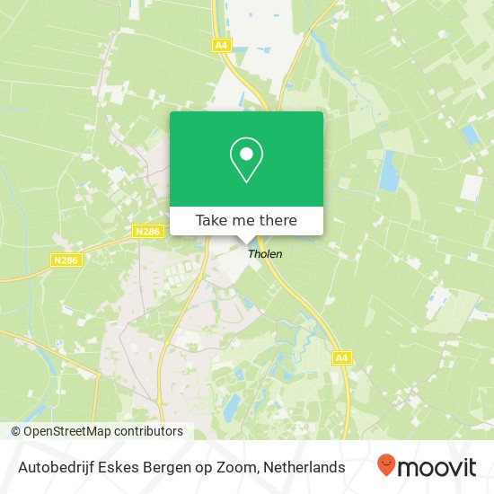 Autobedrijf Eskes Bergen op Zoom, Steenspil 38 kaart