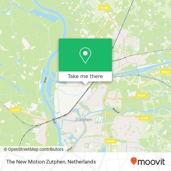 The New Motion Zutphen kaart