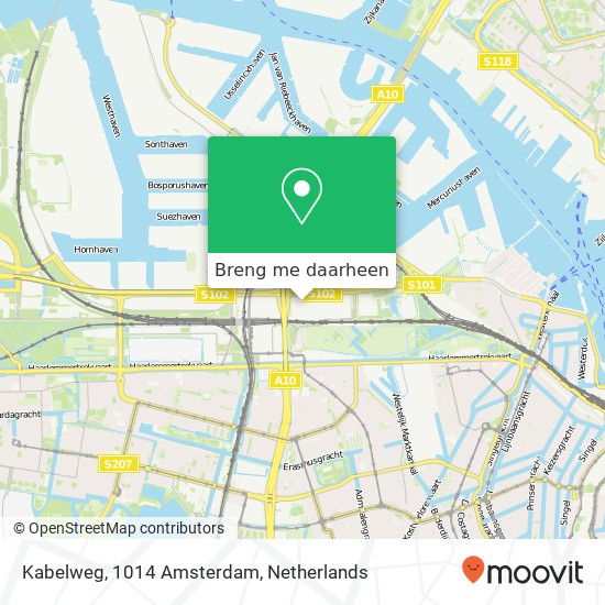 Kabelweg, 1014 Amsterdam kaart
