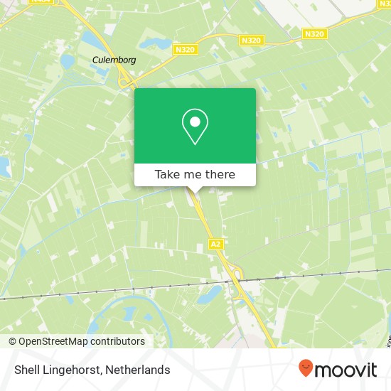 Shell Lingehorst, Nederland kaart