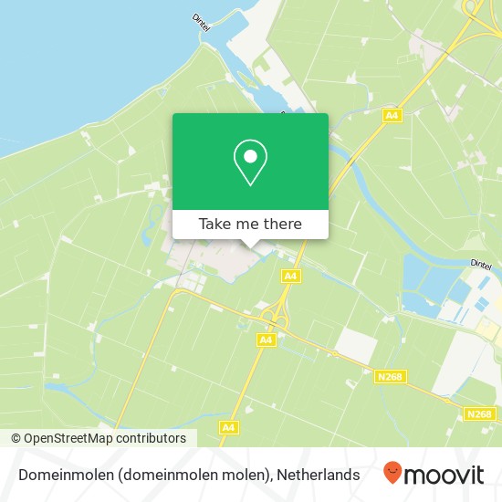 Domeinmolen (domeinmolen molen), 4671 Dinteloord kaart