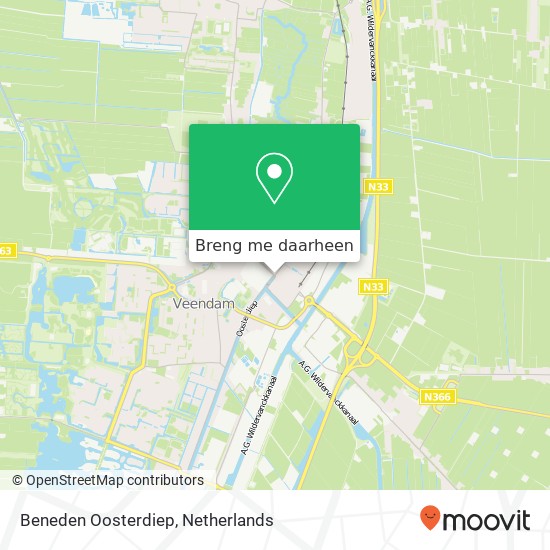 Beneden Oosterdiep, 9641 Veendam kaart