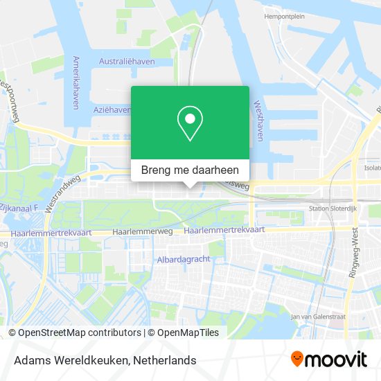 Adams Wereldkeuken kaart