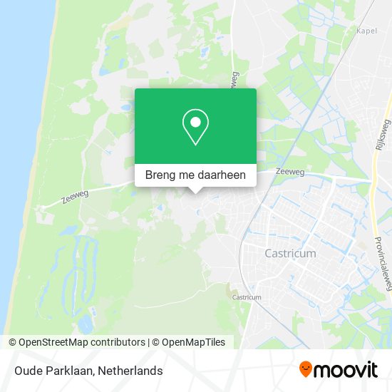 Oude Parklaan kaart