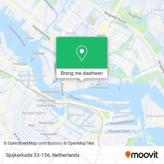 Spijkerkade 33-156 kaart