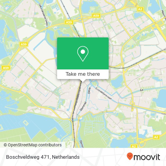 Boschveldweg 471, 5211 VK 's-Hertogenbosch kaart