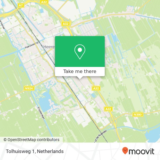 Tolhuisweg 1, 8443 DT Heerenveen kaart