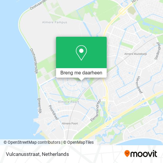 Vulcanusstraat kaart