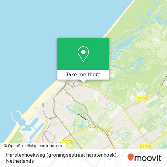 Harstenhoekweg (groningsestraat harstenhoek), 2587 PJ Scheveningen kaart