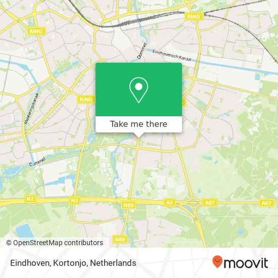 Eindhoven, Kortonjo kaart