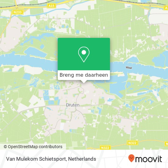 Van Mulekom Schietsport kaart