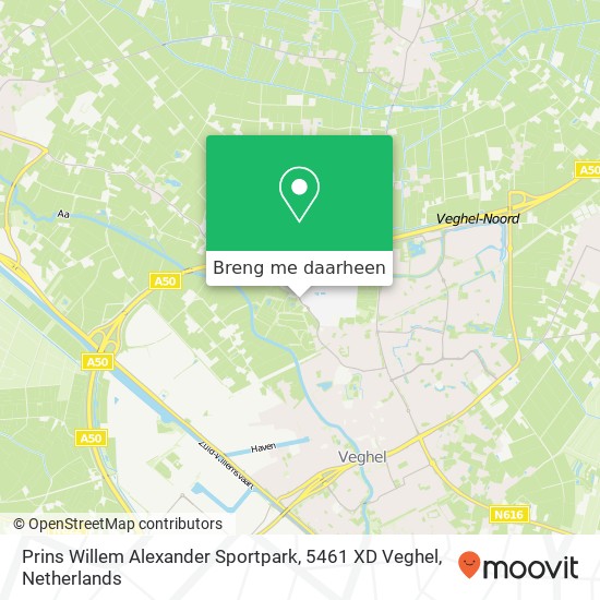 Prins Willem Alexander Sportpark, 5461 XD Veghel kaart
