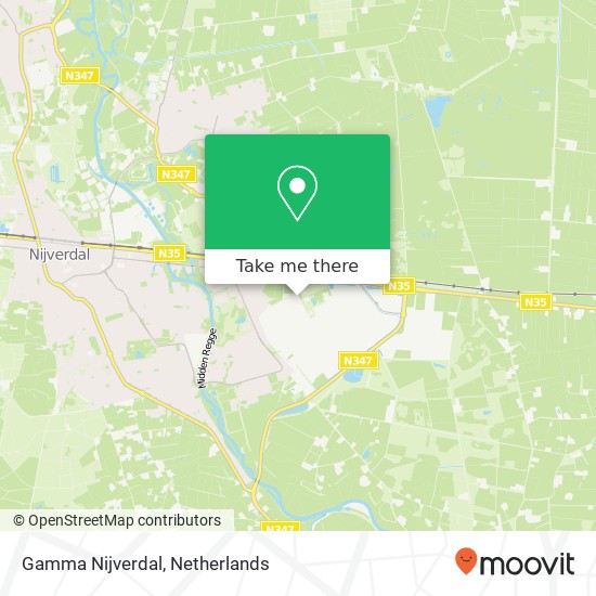 Gamma Nijverdal, Industrieweg 39 kaart
