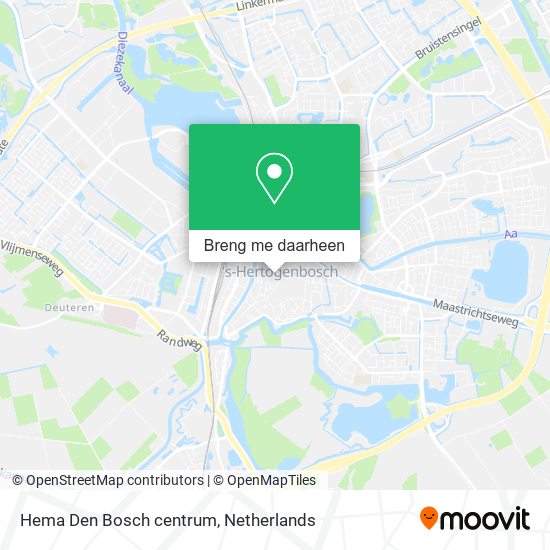 Hema Den Bosch centrum kaart