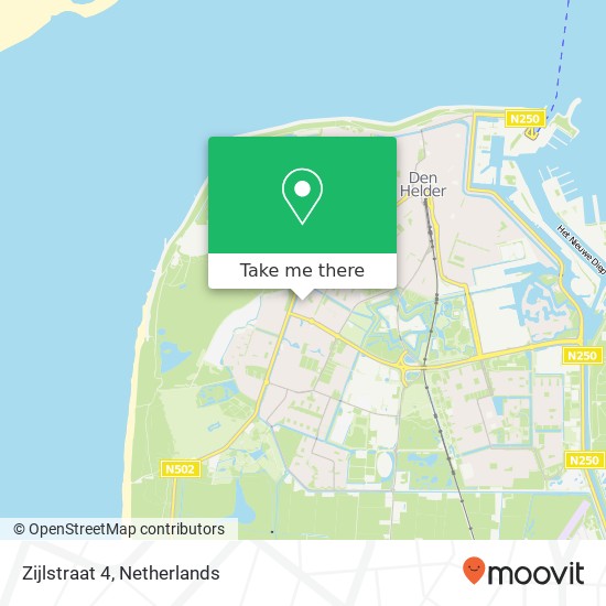 Zijlstraat 4, 1784 TN Den Helder kaart