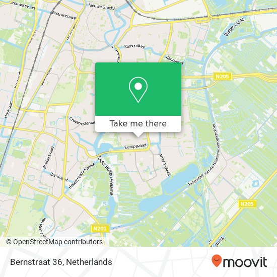 Bernstraat 36, 2034 CW Haarlem kaart