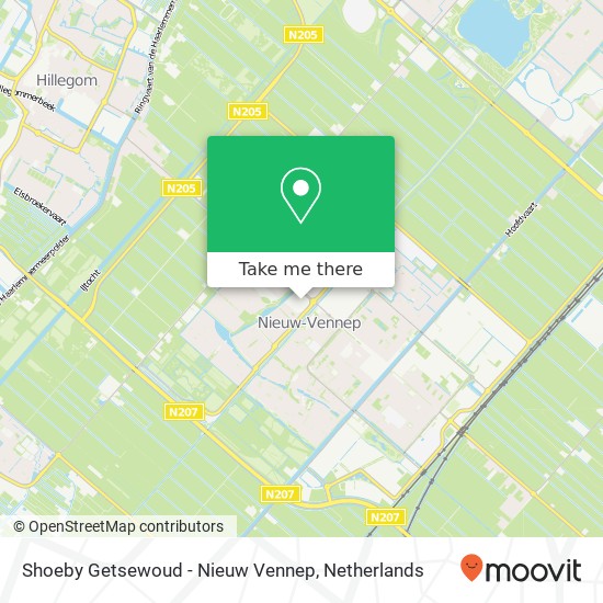 Shoeby Getsewoud - Nieuw Vennep, Handelplein kaart