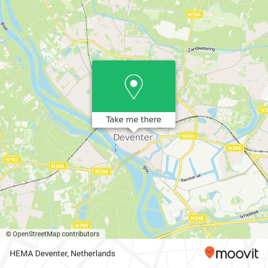 HEMA Deventer, Korte Bisschopstraat 1 kaart