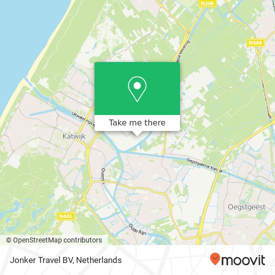 Jonker Travel BV kaart