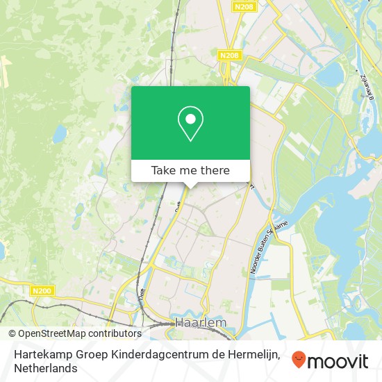 Hartekamp Groep Kinderdagcentrum de Hermelijn, Herman Heijermansstraat 2 kaart