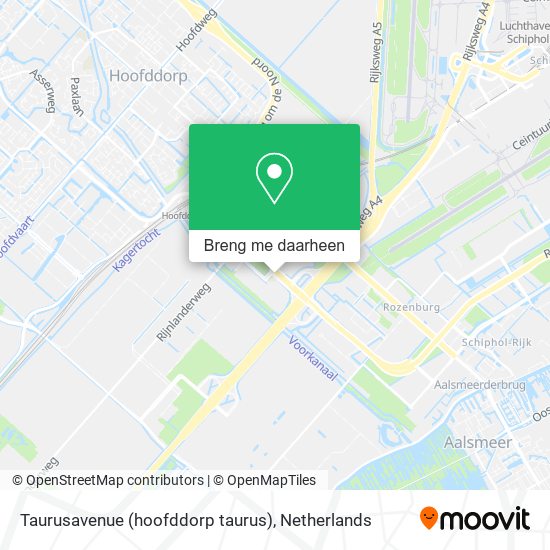 Taurusavenue (hoofddorp taurus) kaart